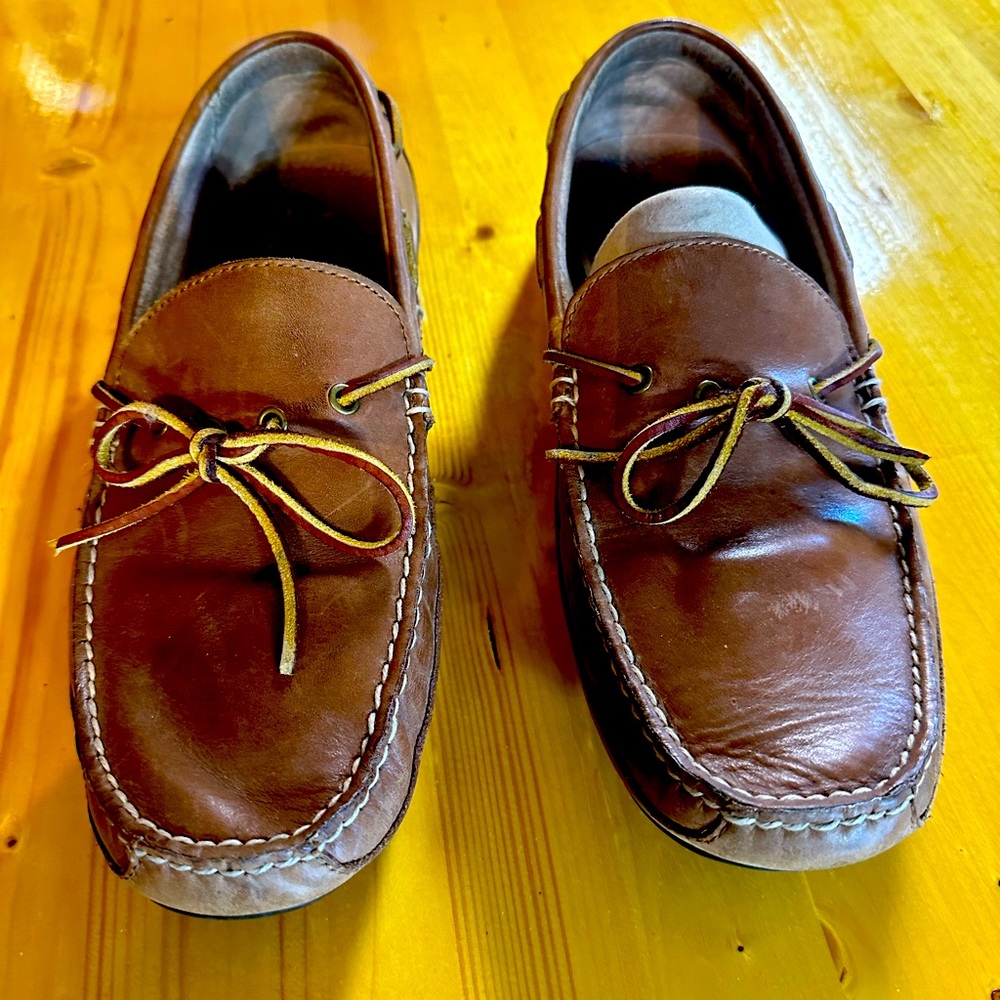 Polo slip on loafers all leather!!! Brown!! Size 11.5 men’s US